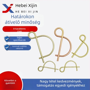 Qianjin D-típusú bányászati csap — rugóacél, galvanizált, pozíciós zárócsap, GB879-86