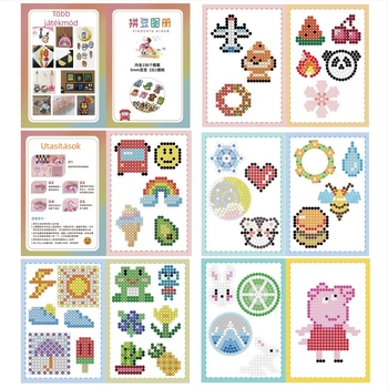 Gyöngyös művészeti album sík puzzlehez, papíralapú, testreszabható a rajzok szerint
