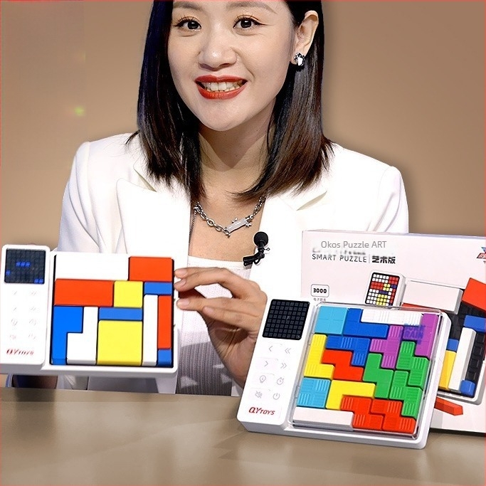 Qiyi intelligens puzzle – Oktatási játék a kognitív fejlődéshez és a logikus gondolkodáshoz – ABS anyag, Plane Panel, Spelling illustrations, boards – 15–35 éveseknek