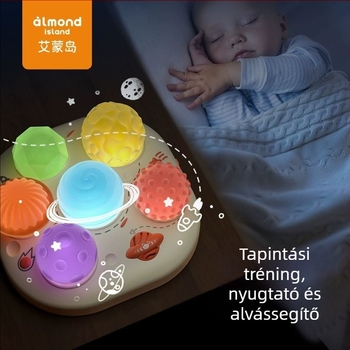 Baba korai oktatási játék zene és hangok funkcióval, vinil anyagból, száraz elemmel működik, 0–3 éveseknek