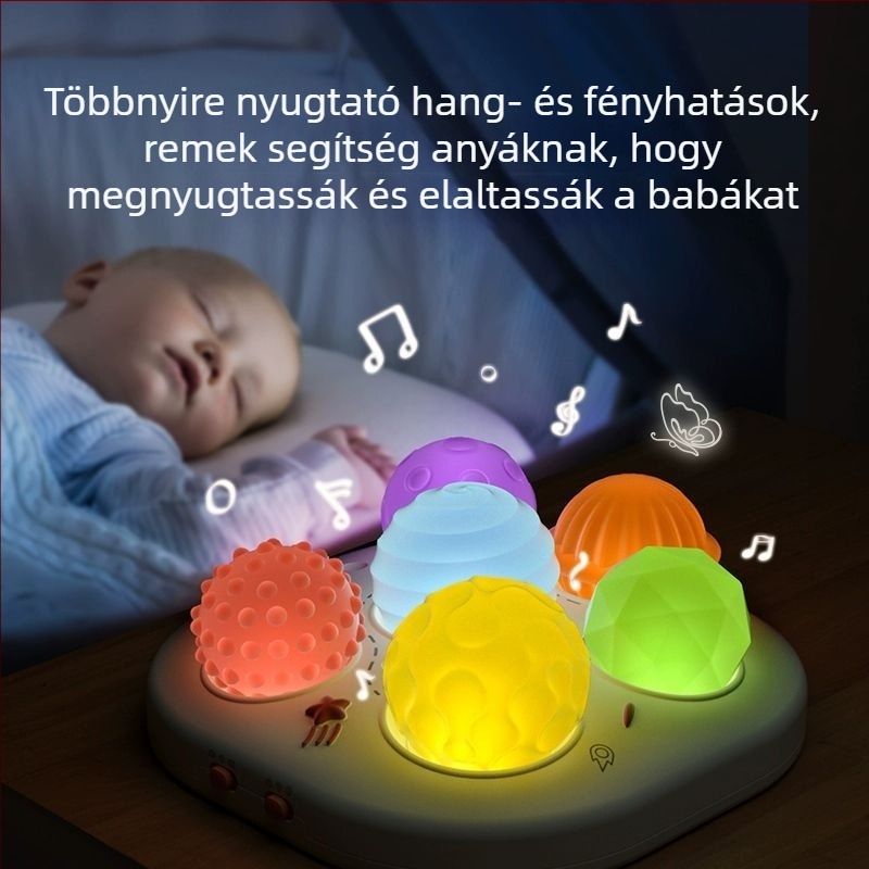 Baba korai oktatási játék zene és hangok funkcióval, vinil anyagból, száraz elemmel működik, 0–3 éveseknek
