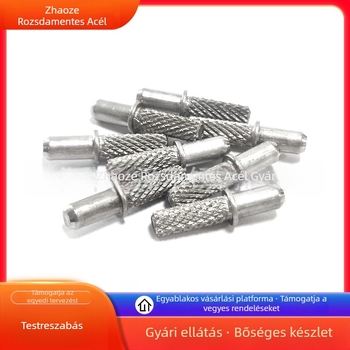 Rozsdamentes acél recés tengelyek és csapok, fényes felülettel