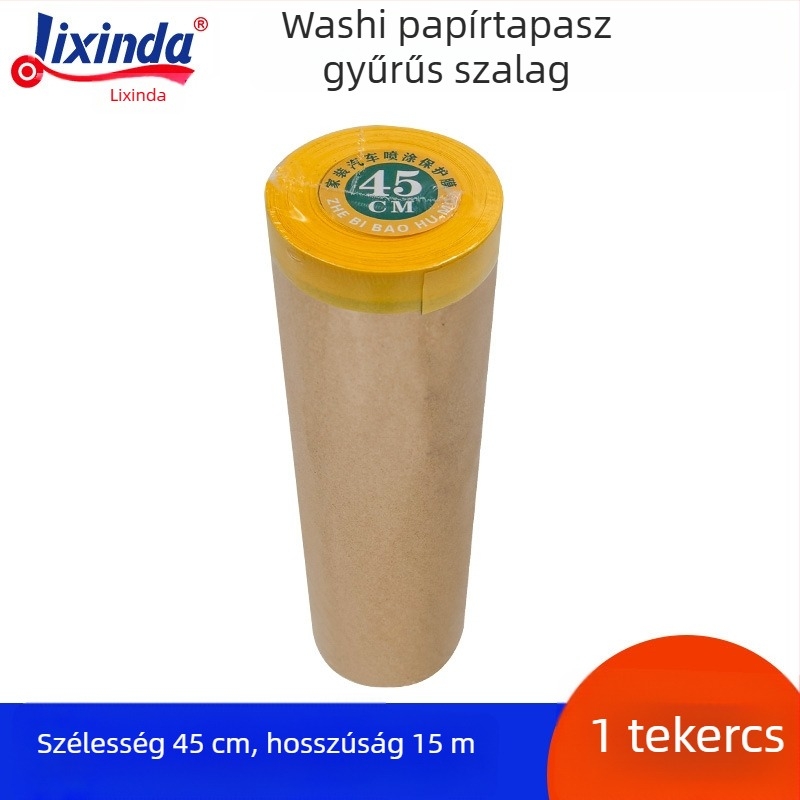 Lixinda Kraft maszkolófilm permetezéshez – Kraft és japán papír, papírtubó mag