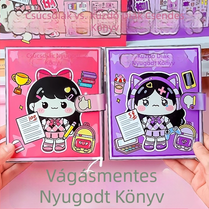 Csendes könyv gyerekeknek 4–6 éveseknek, papír alapanyag, sík puzzle, Zhejiang eredet, csomagolás OPP