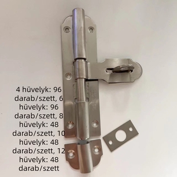 Súlyos rozsdamentes acél ajtózár zármechanizmussal, háztartási használatra