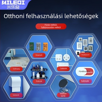 Nano rácsos kétoldalas szalag, átlátszó, mosható akril ragasztóval; magas viszkozitás, erős tapadás, -20°C-tól 80°C-ig.