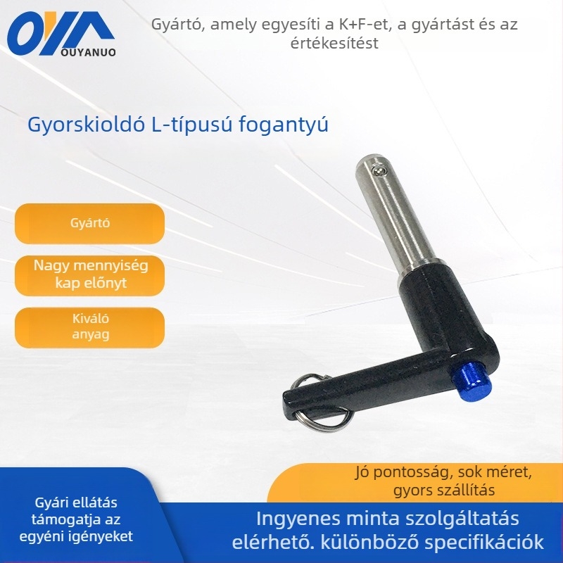 EURANO Gyorskioldó csap L alakú fogantyúval, kilövő gömbfej, záró, recés gomb — Standard Q/dgdy 003-2021