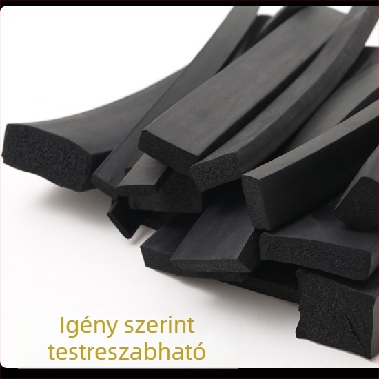 EPDM habos tömítőszalag önmagán ragadó hátoldallal, szilikon gumi, hőálló, kopásálló és korrózióálló, autók, gépek, hűtők, ajtók és ablakok számára