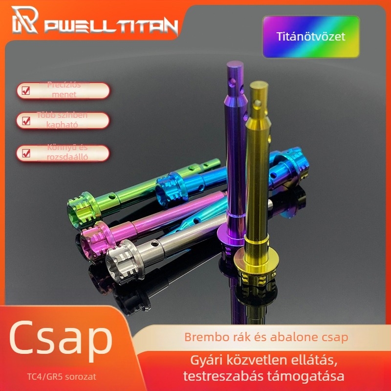 RISITI titánium ötvözetű tárcsaféknyereg anti-loose csap TC4
