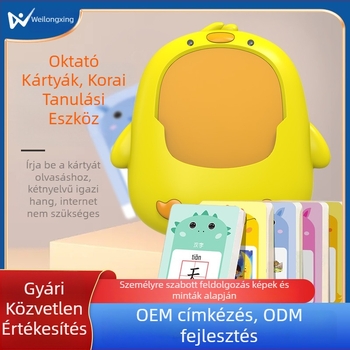 Kézben tartható szófejlesztő eszköz hanggal és gyerekdalokkal; ABS ház; 1 GB memória; lítium akkumulátor; 4–6 éveseknek