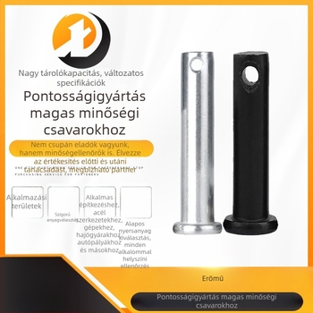 Beillesztő csap, sík fejű, körhenger, pozicionálás, ISO 2341-1986, fényes cinkbevonat