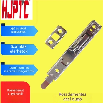 Rozsdamentes acél ajtózár, háromszoros kapcsolódó csap, rejtett szerelés, kézi zárás, modell 160