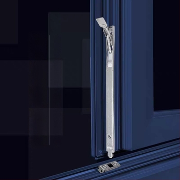 Rozsdamentes acél ajtózár, háromszoros kapcsolódó csap, rejtett szerelés, kézi zárás, modell 160