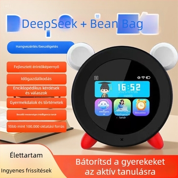 AI-alapú oktatási eszköz diákoknak — újratölthető, beszédfelismerés, zenelejátszás, ABS ház, memória nélküli, lítiumakkumulátor