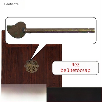 Sárgarézből készült ajtócsap antik stílusban – Modell HTH-032, Haotianzhai márka