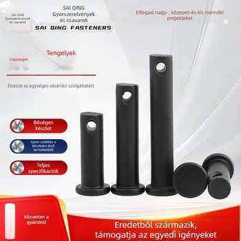 Lapos fejű hengercsap, típus B, szénacél, GB882, osztály 8.8