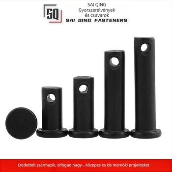 Lapos fejű hengercsap, típus B, szénacél, GB882, osztály 8.8