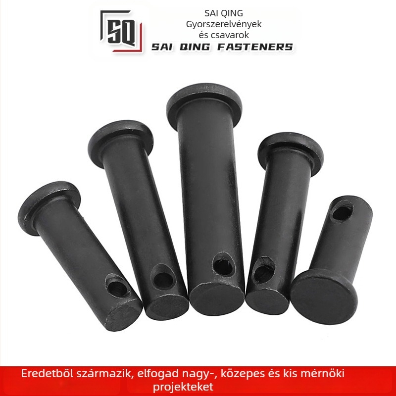 Lapos fejű hengercsap, típus B, szénacél, GB882, osztály 8.8