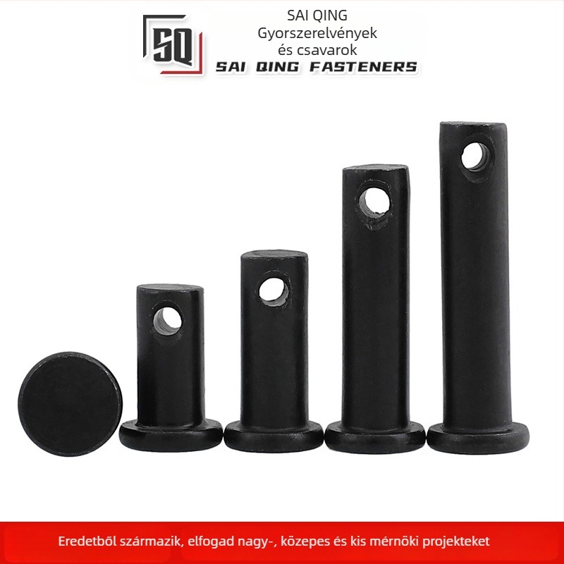 Lapos fejű hengercsap, típus B, szénacél, GB882, osztály 8.8