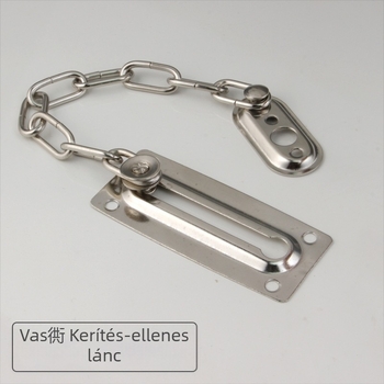 Meiboxi közepes méretű lopás elleni vaslánc ajtóhoz nikkelezett felülettel