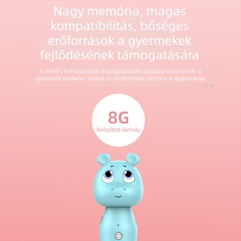 Naughty Boy pontolvasó toll gyerekeknek – korai oktatási olvasóeszköz, 4–8 GB memória, felvétel, újratölthető, letöltés, zene