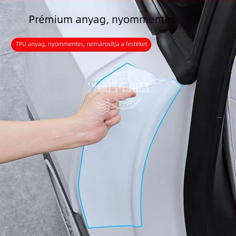 TPU belső hátsó ajtók védőfóliája Tesla Model Y és Model 3 számára, láthatatlan fólia, 2 éves garancia