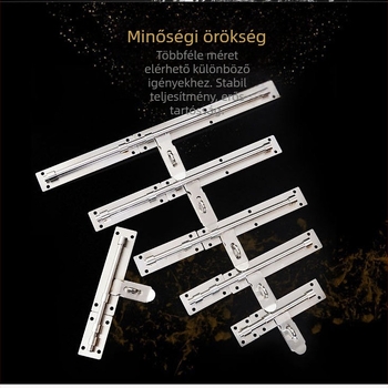 Ronggu ajtócsap, 12-core modell, 201 rozsdamentes acél, csiszolt felület, modern egyszerű stílus (Típus: ajtócsap; Modell: 12-core; Anyag: 201 rozsdamentes acél; Felület: Csiszolt)