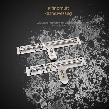 Ronggu ajtócsap, 12-core modell, 201 rozsdamentes acél, csiszolt felület, modern egyszerű stílus (Típus: ajtócsap; Modell: 12-core; Anyag: 201 rozsdamentes acél; Felület: Csiszolt)