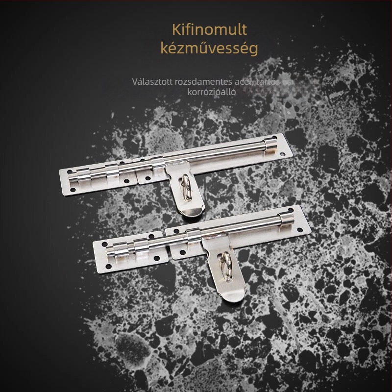 Ronggu ajtócsap, 12-core modell, 201 rozsdamentes acél, csiszolt felület, modern egyszerű stílus (Típus: ajtócsap; Modell: 12-core; Anyag: 201 rozsdamentes acél; Felület: Csiszolt)
