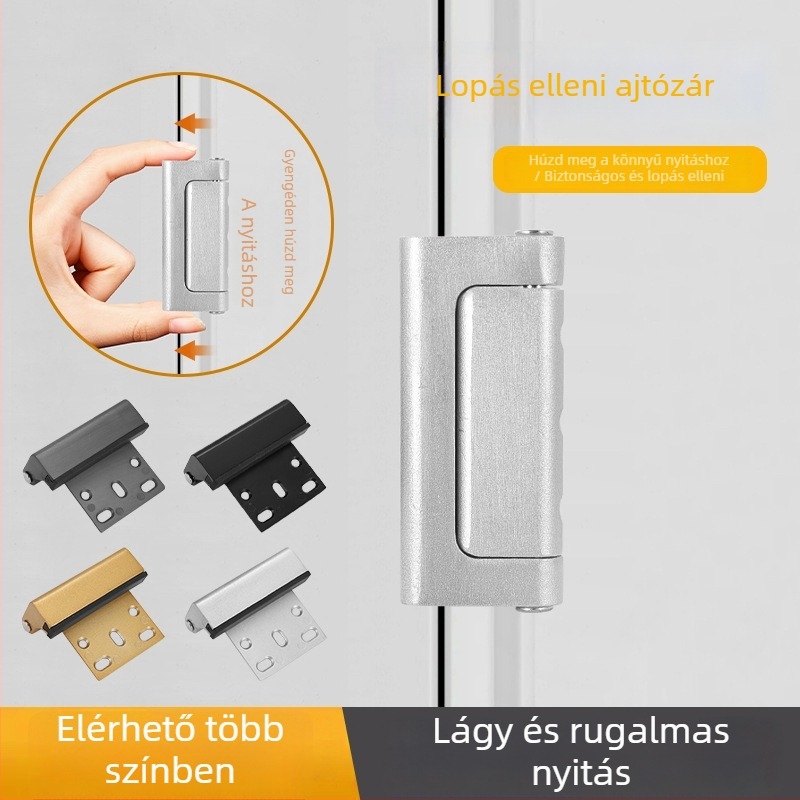 Beltéri ajtózár lánccal – alumínium ötvözet, elektroplating, modern stílus (plug-in típus)