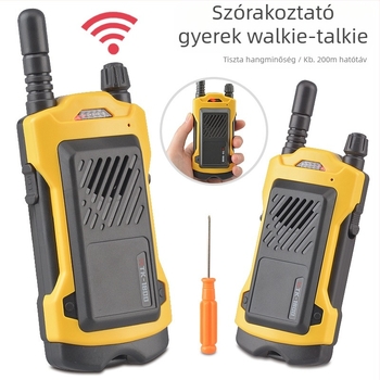 Gyerekeknek szóló interkomos óra távoli szülő–gyerek interakcióval, USB töltés, műanyag tokozású, 4–6 éveseknek