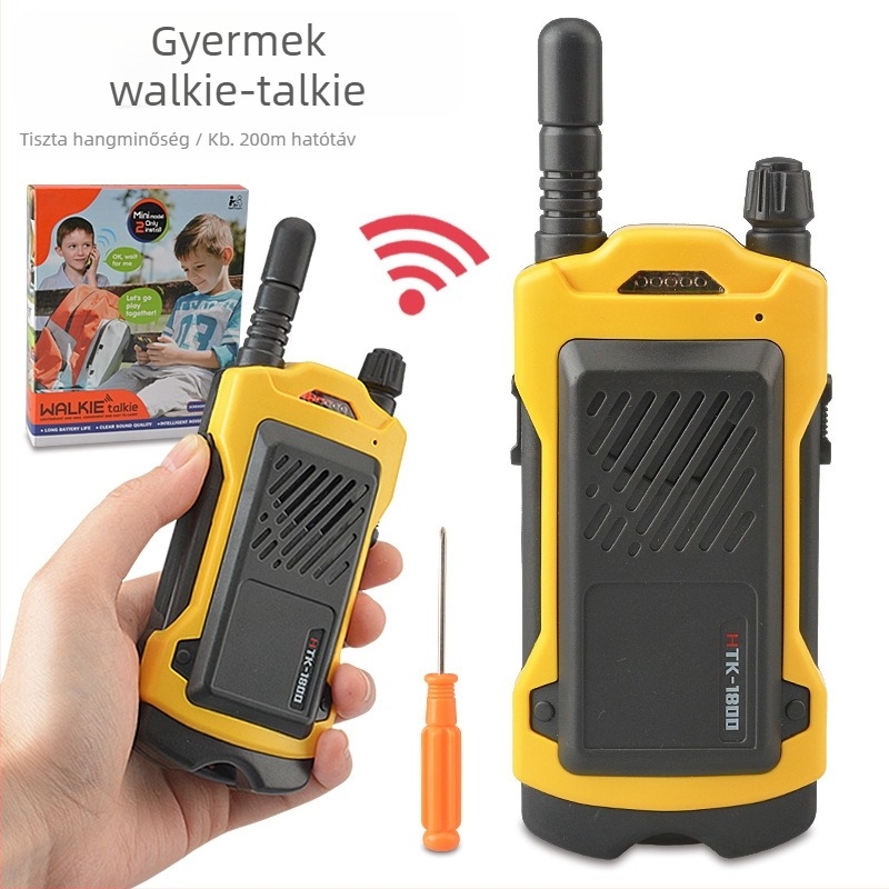 Gyerekeknek szóló interkomos óra távoli szülő–gyerek interakcióval, USB töltés, műanyag tokozású, 4–6 éveseknek