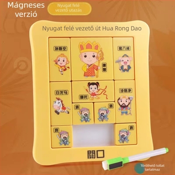 Kongming/Luban Lock mágneses csúszó puzzle gyerekeknek, 7–14 évesek, műanyag, nyitási funkció, DIY/logó testreszabás