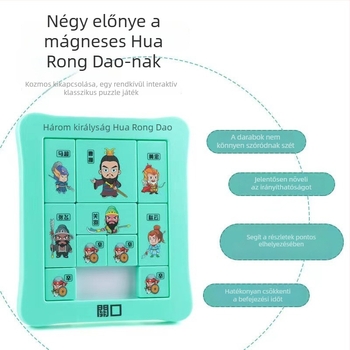 Kongming/Luban Lock mágneses csúszó puzzle gyerekeknek, 7–14 évesek, műanyag, nyitási funkció, DIY/logó testreszabás