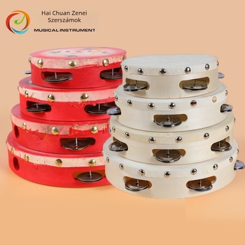 Starway tamburin – nyírfa test, juhbőr modell, műanyag zacskó csomagolás