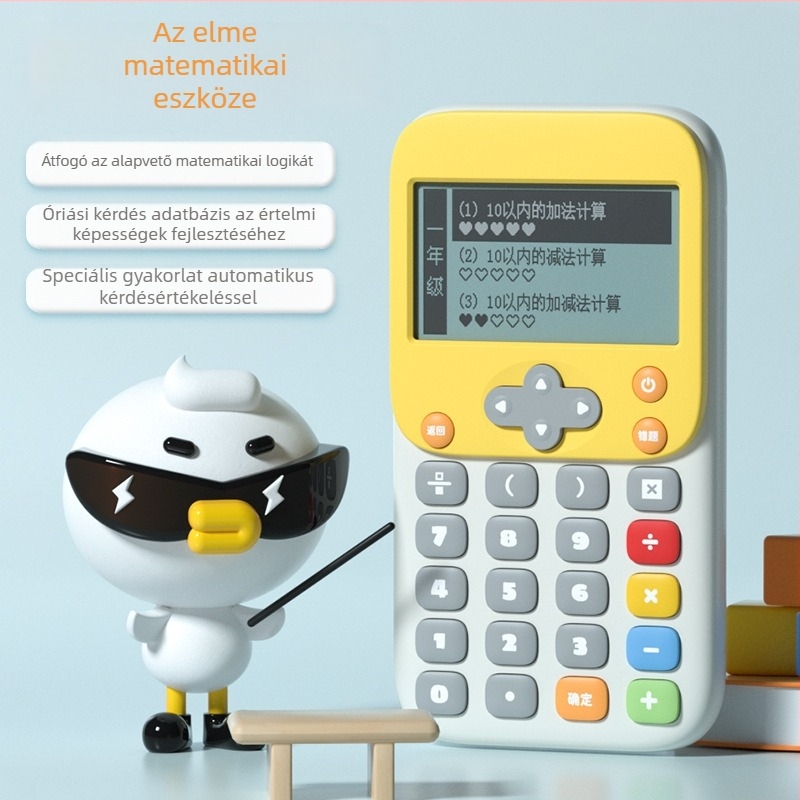 Kewuku K45-0001 – gyerekeknek szánt elektromos tanuló készülék, ABS műanyag, akkumulátoros, matematikai gyakorló, 7–14 éveseknek