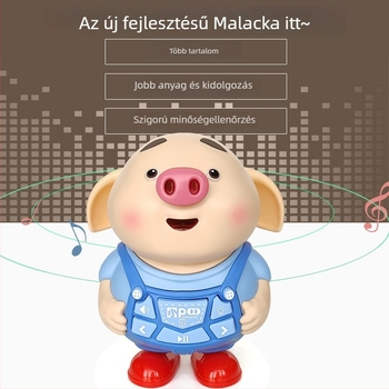 Óvodai mesemondó gép zenei és hangokkal – Műanyag fejlesztő játékrobot 4–6 éveseknek, korai oktatás, memória nélküli