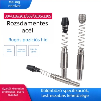 304/316 rozsdamentes acél rugós csap függönyfalhoz és alumínium profilhoz – polírozott felület, osztály 8.8