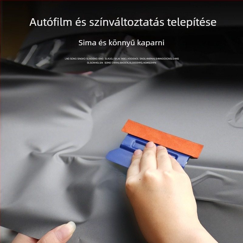 Baiyahu Autóbevonó fóliákhoz – Műbőr utánzatú szarvasbőr Scraper, Négyzetes mágneses scraper a színváltoztató fóliához, Nem okoz kárt a filmen
