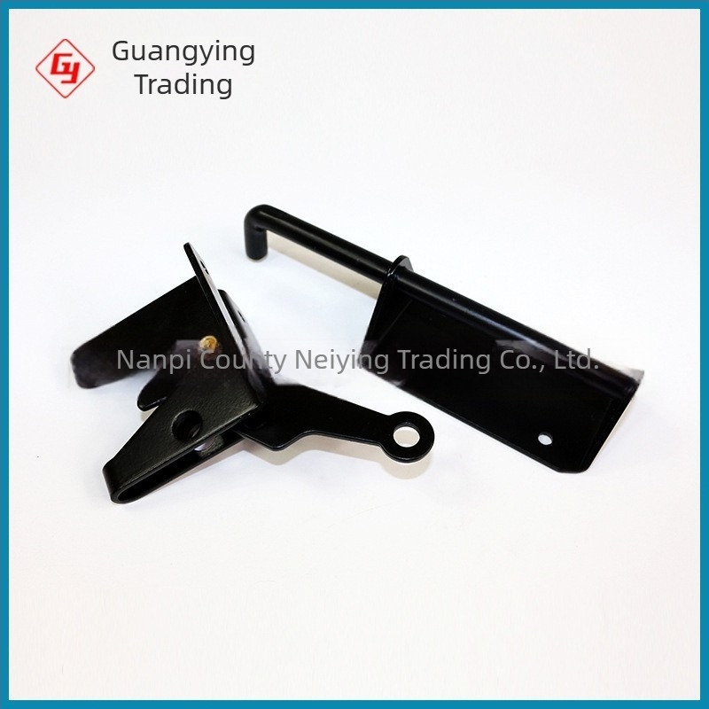 Z02 modellű nehéz ajtózár- és csuklópánt kombináció — SPCC, fekete porbevonat, Guangying Trading