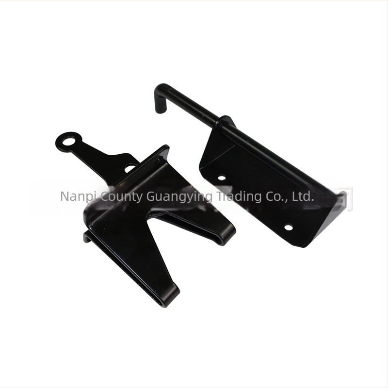 Z02 modellű nehéz ajtózár- és csuklópánt kombináció — SPCC, fekete porbevonat, Guangying Trading