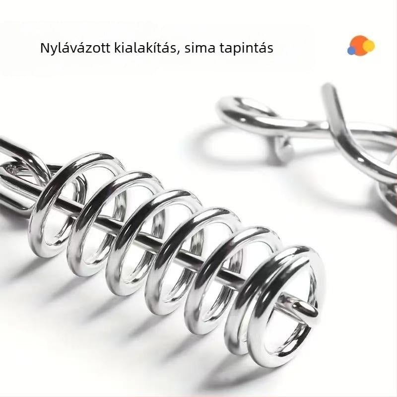 Intelligens kinyitás: 24 darabos fém puzzle készlet, kilenc gyűrű, egyedi csomagolású dobozban, 7-14 éveseknek