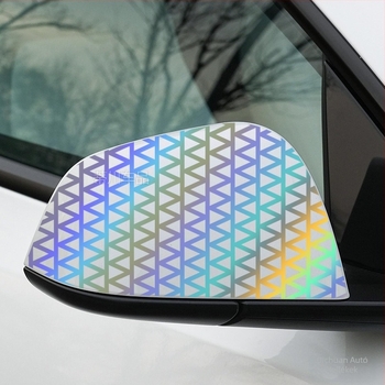 Autó hátsó lámpa matricája – hexagonális méhsejt mintával, ragasztó típusú testmatrica Kats