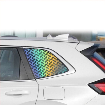 Autó hátsó lámpa matricája – hexagonális méhsejt mintával, ragasztó típusú testmatrica Kats