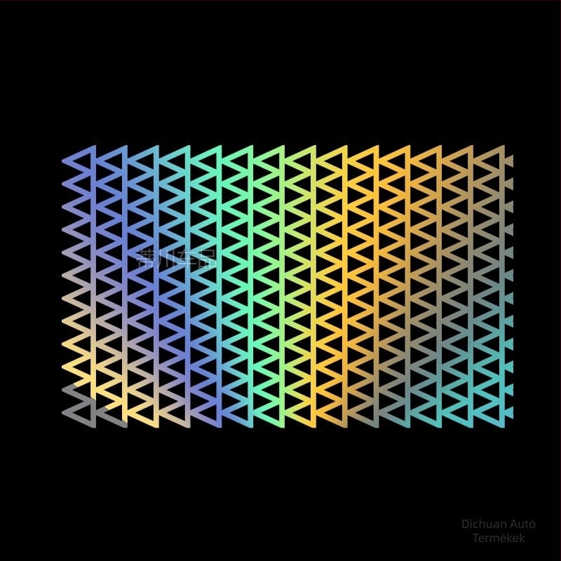 Autó hátsó lámpa matricája – hexagonális méhsejt mintával, ragasztó típusú testmatrica Kats