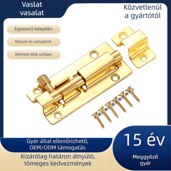 Ajtócsap vasból – modell B2203-B2206; anyag: vas; felületkezelés: elektropácolt huzalos felület; stílus: modern egyszerű