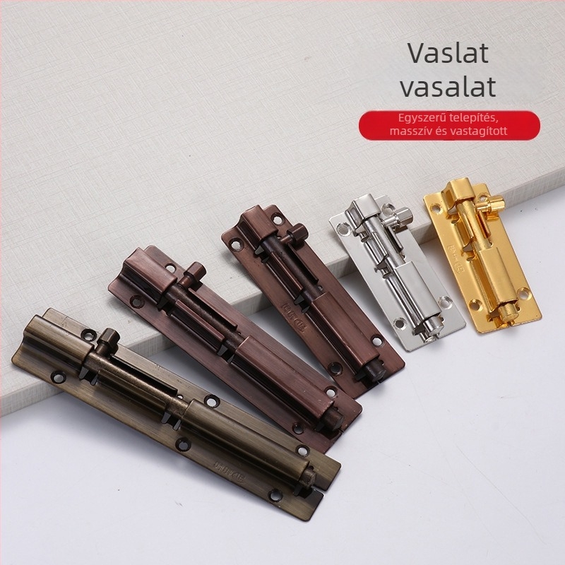 Ajtócsap vasból – modell B2203-B2206; anyag: vas; felületkezelés: elektropácolt huzalos felület; stílus: modern egyszerű