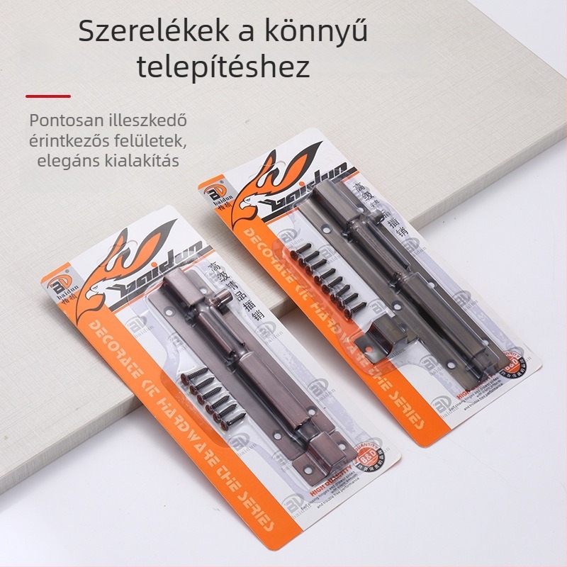 Ajtócsap vasból – modell B2203-B2206; anyag: vas; felületkezelés: elektropácolt huzalos felület; stílus: modern egyszerű
