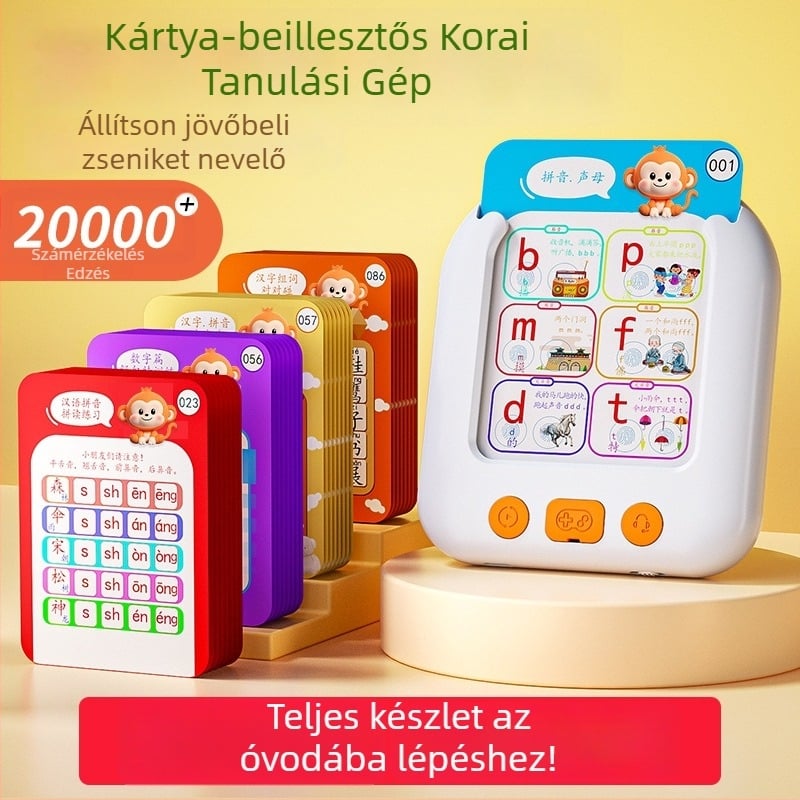 Magic Ape Tanuló Történet Gépe a koncentrációhoz és a logikus gondolkodáshoz – elektromos, újratölthető, érintésre reagáló, zene/hangkibocsátás, érzelmi interakció, 4–6 évesek számára