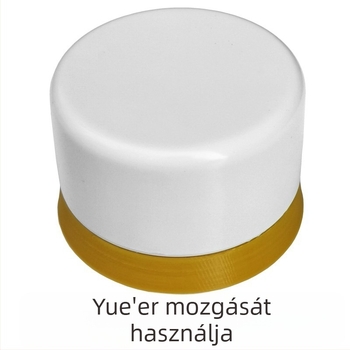 18-hangú zenedoboz kézzel hajtható mechanizmussal, modern minimalista műanyag alap, testreszabható és nyomtatott logó